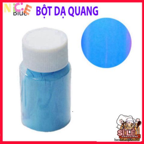 Bột Màu Dạ Quang 12 Màu - Hũ Phát Sáng Trong Bóng Tối Cho Trang Trí Resin và Nghệ Thuật Thủ Công
