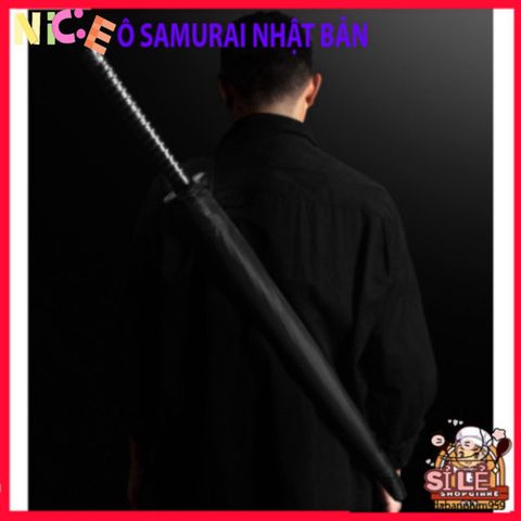 Ô Dù Katana Samurai Đen - Phong Cách Nhật Bản Chống Nắng Mưa, Phụ Kiện Thời Trang Độc Đáo Cho Fan Kiếm Hiệp
