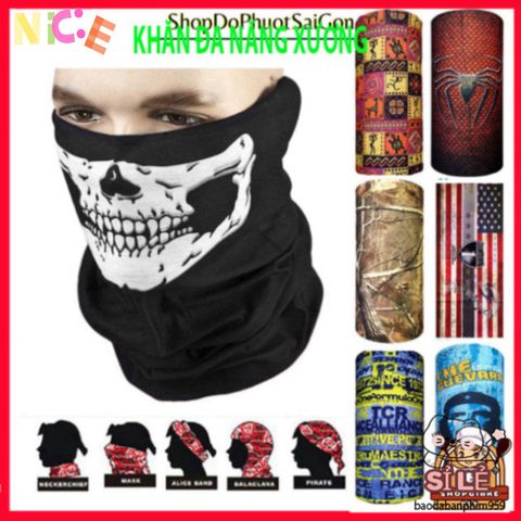 Khăn Phượt Đazí Đa Chức Năng 100% Polyester - Chống Nắng, Bụi, Thời Trang Và Tiện Lợi Cho Dã Ngoại và Đi Phượt
