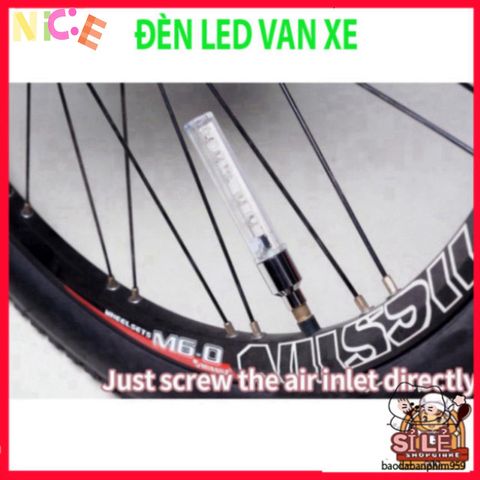 Đèn Vòi Chói LED Gắn Van Lốp Xe Đạp MTB - 5 Bóng Phát Sáng với 8 Chế Độ Ánh Sáng An Toàn Khi Di Chuyển Ban Đêm