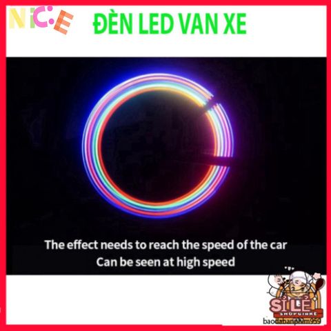Đèn Vòi Chói LED Gắn Van Lốp Xe Đạp MTB - 5 Bóng Phát Sáng với 8 Chế Độ Ánh Sáng An Toàn Khi Di Chuyển Ban Đêm