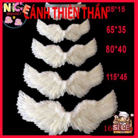 Bộ Cánh Thiên Thần Dễ Thương Cho Trẻ Em - Phù Hợp Cho Chụp Hình & Lễ Hội, Nhiều Màu Sắc Và Kích Thước, Chất Liệu Lông Giả Cao Cấp