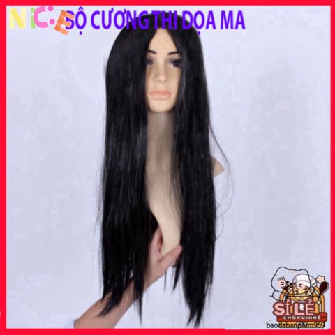 Bộ Hóa Trang Ma Quái Tóc Trắng Cho Halloween - Áo Choàng, Găng Tay, Mũ & Kính LED Đỏ, Trang Phục Cosplay Thần Chết Kinh Dị