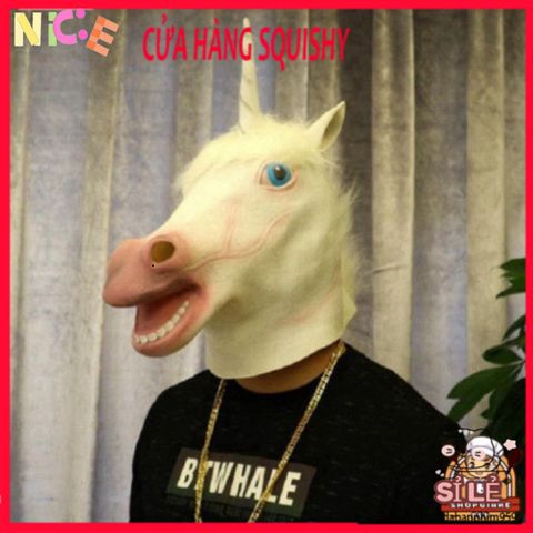 Mặt Nạ Chó Ngáo Husky - Phụ Kiện Hóa Trang Halloween, TikTok, Cosplay Sói Đáng Yêu, Latex Thân Thiện Môi Trường