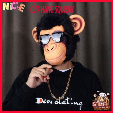 Mặt Nạ Chó Ngáo Husky - Phụ Kiện Hóa Trang Halloween, TikTok, Cosplay Sói Đáng Yêu, Latex Thân Thiện Môi Trường