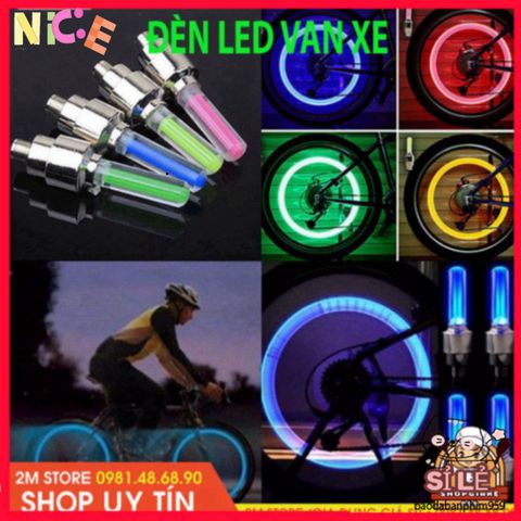 Đèn LED Neon Phát Sáng Gắn Nắp Van Bánh Xe Đạp, Xe Máy & Ô Tô - Phụ Kiện Độc Đáo, Tạo Kiểu Dáng Nổi Bật, An Toàn Khi Di Chuyển