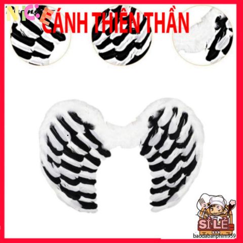 Cánh Thiên Thần Cosplay Halloween - Phụ Kiện Độc Đáo Cho Tiệc Hóa Trang & Lễ Hội, Kích Thước 60x50cm, Chất Liệu Lông Ngỗng Cao Cấp