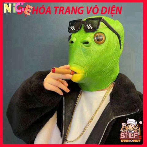 Mặt Nạ Cá Xanh Ngộ Nghĩnh - Phụ Kiện Độc Đáo Phong Cách Hacker Cho Trẻ Em, Thiết Kế Sang Trọng và An Toàn 2024