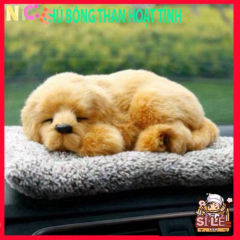 Bông Chó Than Hoạt Tính Khử Mùi Ô Tô Dễ Thương - Đồ Trang Trí Xe Quá Độc Đáo, An Toàn và Hiệu Quả