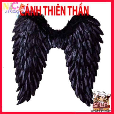 Cánh Thiên Thần Lông Vũ Trắng Ngọt Ngào - Phụ Kiện Halloween Độc Đáo Cho Cosplay, Tiệc Hóa Trang và Sự Kiện Đặc Biệt