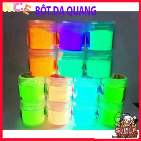 Bộ 6 Màu Bột Dạ Quang Phát Sáng - Chất Liệu Đức Rực Rỡ, Trang Trí Nghệ Thuật Độc Đáo cho Không Gian Sống