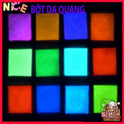Bột Màu Dạ Quang Siêu Sáng 10g - Phát Sáng Rực Rỡ, 12 Màu Sắc, Trang Trí Nghệ Thuật Tối Ơi Huyền Ảo, Sáng Tạo Không Giới Hạn