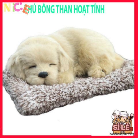 Gối Thú Bông Cún Vàng Khử Mùi Than Hoạt Tính - Phụ Kiện Dễ Thương Cho Xe Ô Tô và Không Gian Sống Tươi Mới