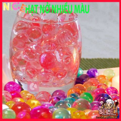 Bộ Hạt Nở Nhiều Màu Sắc 250g - Dùng Trang Trí, Trồng Cây & Làm Slime - 20.000 Hạt Siêu Thấm An Toàn
