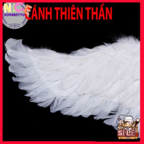 Cánh Lông Vũ Trẻ Em Màu Trắng - Đạo Cụ Tiệc Hóa Trang, Dây Đeo Tiện Lợi Cho Bé, Trang Phục Thiên Thần Đáng Yêu