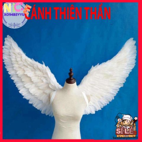 Cánh Lông Vũ Trẻ Em Màu Trắng - Đạo Cụ Tiệc Hóa Trang, Dây Đeo Tiện Lợi Cho Bé, Trang Phục Thiên Thần Đáng Yêu