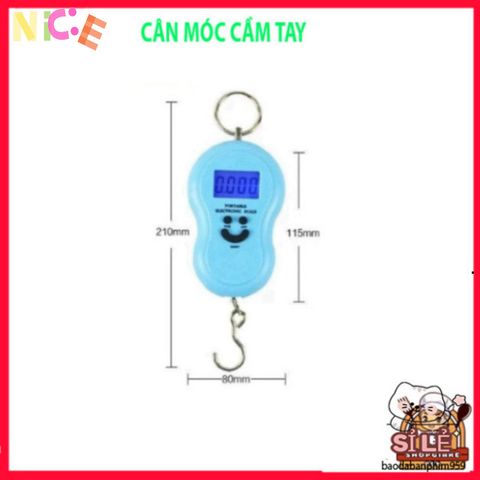 Cân Điện Tử Mini 50kg Xách Tay Hình Mặt Cười - Thiết Kế Dễ Thương, Chính Xác Dùng Để Cân Thực Phẩm, Tiện Lợi Cho Mua Sắm