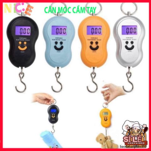 Cân Điện Tử Mini 50kg Xách Tay Hình Mặt Cười - Thiết Kế Dễ Thương, Chính Xác Dùng Để Cân Thực Phẩm, Tiện Lợi Cho Mua Sắm