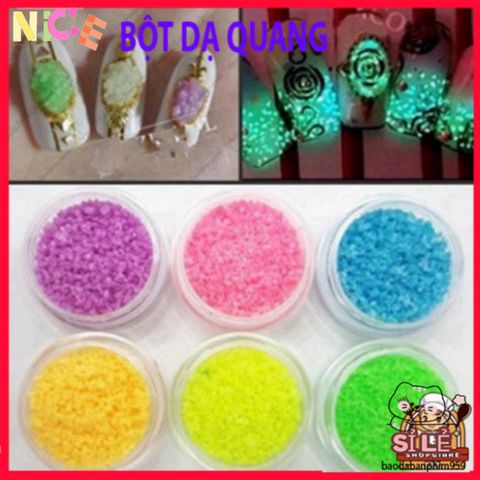 “Bột phát sáng dạ quang: Elevate your nails with a touch of luxury and style!”