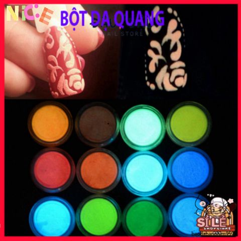 “Bột phát sáng dạ quang: Elevate your nails with a touch of luxury and style!”