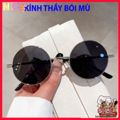 Kính Mát Gọng Nhỏ Tròn Nam Nữ Thời Trang - Kính Mát Đi Biển, Chống UV, Phong Cách Hiện Đại