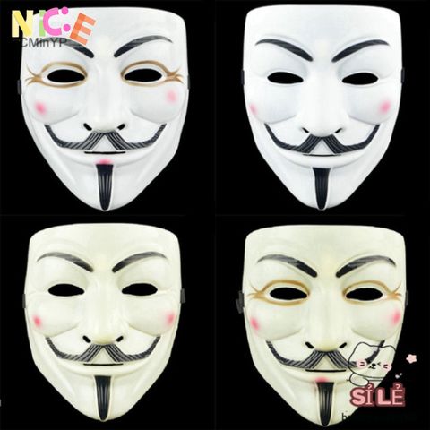 Mặt nạ V for Vendetta - Phụ kiện hóa trang độc đáo cho Halloween và sự kiện cosplay, biểu tượng tự do và nổi loạn.