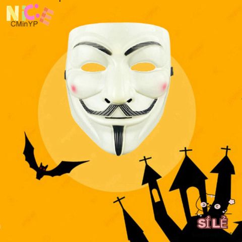 Mặt nạ V for Vendetta - Phụ kiện hóa trang độc đáo cho Halloween và sự kiện cosplay, biểu tượng tự do và nổi loạn.