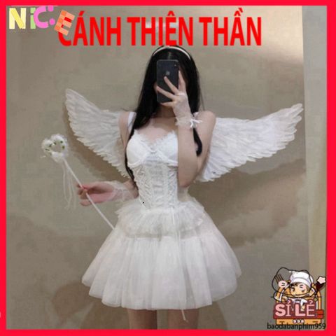 Cánh Thiên Thần Cosplay Dễ Thương cho Halloween & Giáng Sinh - Phụ Kiện Tiệc Lễ Hội Độc Đáo và Sáng Tạo