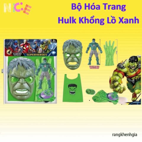 Áo Choàng Siêu Nhân Hulk Dành Cho Trẻ Em - Bộ Đồ Chơi Hóa Trang Avenger, Gợi Cảm Hứng Phiêu Lưu và Sáng Tạo