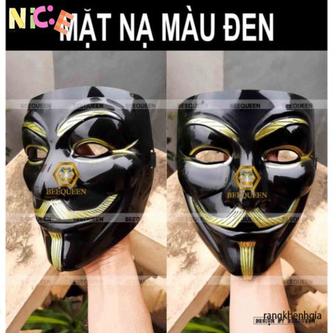 Bộ Đôi Mặt Nạ Thằng Hề Vàng & Trắng - Phong Cách Cá Tính Hacker Anonymous Cho Tiệc Hóa Trang Và Lễ Hội