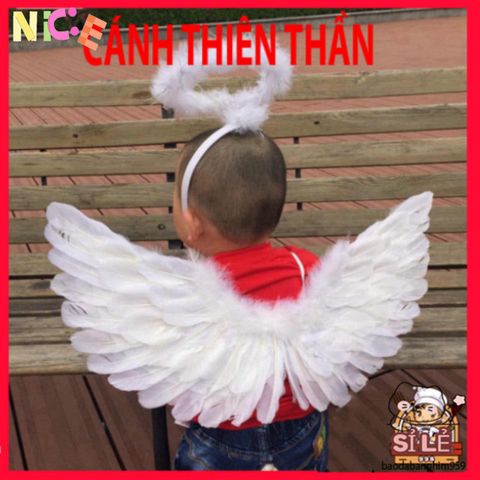 Cánh Thiên Thần Dễ Thương Màu Trắng Cho Bé 1-4 Tuổi - Lông Vũ Mượt Mà, Phụ Kiện Thời Trang Trẻ Em Ấn Tượng