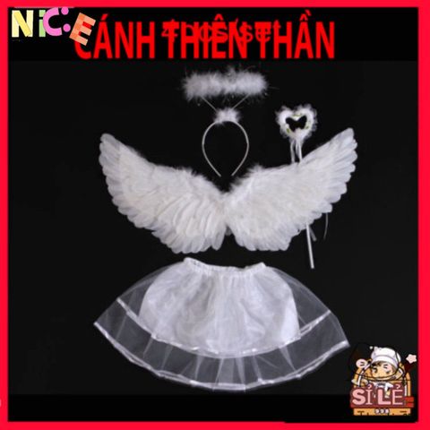 Cánh Thiên Thần Dễ Thương Màu Trắng Cho Bé 1-4 Tuổi - Lông Vũ Mượt Mà, Phụ Kiện Thời Trang Trẻ Em Ấn Tượng