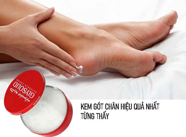 Kem Dưỡng Da Chân Glysolid 80ml - Kem Glycerin và Allantoin Giúp Làm Dịu Da Gót Chân Khô Nẻ, An Toàn Cho Mọi Loại Da