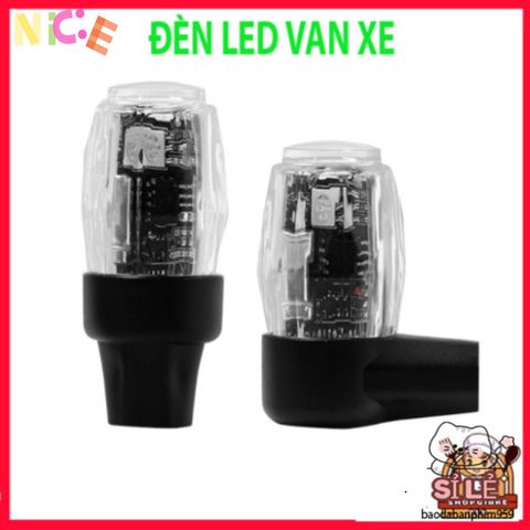 Bộ 4 Nắp Van Đèn LED SEAMETAL Phát Sáng - Phụ Kiện Trang Trí Lốp Ô Tô, Xe Máy, Xe Đạp Đa Màu Sắc, Cảm Biến Rung Thông Minh
