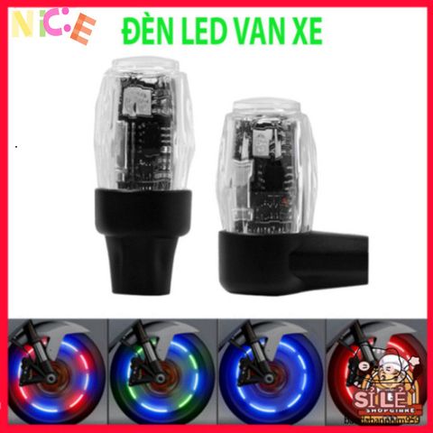 Bộ 4 Nắp Van Đèn LED SEAMETAL Phát Sáng - Phụ Kiện Trang Trí Lốp Ô Tô, Xe Máy, Xe Đạp Đa Màu Sắc, Cảm Biến Rung Thông Minh