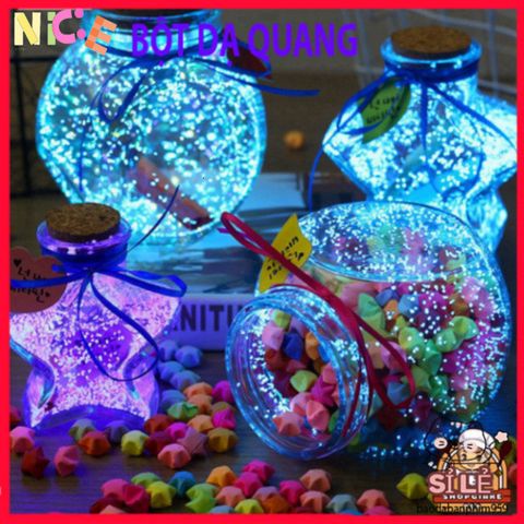Bột Huỳnh Quang Sáng Tạo 10g - Màu Sắc Rực Rỡ, Thân Thiện Môi Trường, Hoàn Hảo Cho Nghệ Thuật Trang Trí và Quà Tặng