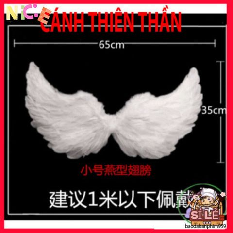 Bộ Cánh Thiên Thần Hóa Trang Trắng Đôi - Cánh Lông Vũ Rực Rỡ Dành Cho Trẻ Em và Người Lớn, Tiệc Tùng & Cosplay