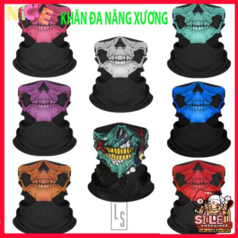 Khăn Ống Phượt Đầu Lâu - Phụ Kiện Thời Trang Tối Giản Dành Cho Tín Đồ Xê Dịch và Phiêu Lưu, Bandana Skull Streetwear