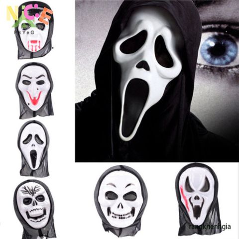 Mặt Nạ Halloween Kinh Dị Pkyeg Scream - Phụ Kiện Hóa Trang Unisex Cho Tiệc Ma Quái - Độc Đáo và Nổi Bật Cho Dịp Lễ Hội