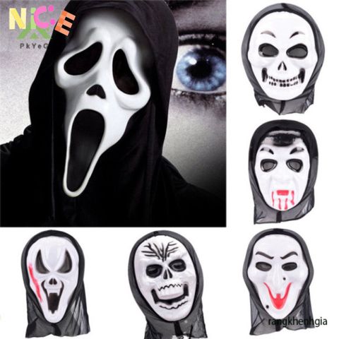 Mặt Nạ Halloween Kinh Dị Pkyeg Scream - Phụ Kiện Hóa Trang Unisex Cho Tiệc Ma Quái - Độc Đáo và Nổi Bật Cho Dịp Lễ Hội