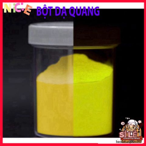 Bột Dạ Quang Vàng 50g - Hiệu Ứng Phát Sáng Rực Rỡ Cho Nghệ Thuật và Thủ Công - Trường Thịnh Epoxy