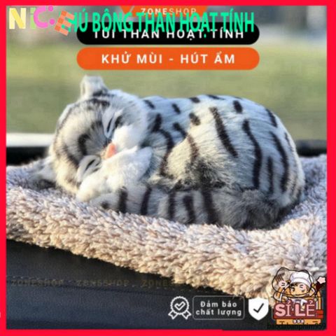 Thú Bông Khử Mùi Lõi Than Hoạt Tính - Phụ Kiện Trang Trí Ô Tô và Nhà Cửa, Khử Mùi và Lọc Không Khí Hiệu Quả