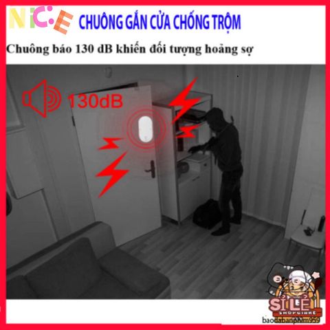 Hệ Thống Cảnh Báo Trộm CTFAST MC-03 - Chuông Thông Minh Đa Năng Gắn Cửa, Chống Trộm Hiệu Quả với Âm Thanh 130 Decibel