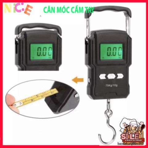Cân điện tử xách tay WH A22 75kg - Cân chính hãng với thước đo 1m và độ chính xác cao, tiện lợi cho mua sắm và cân hàng.