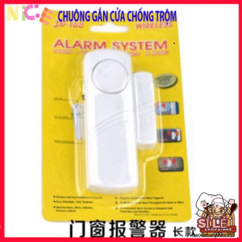 Chuông Chống Trộm Không Dây - Thiết Bị An Ninh Tiện Lợi, Âm Thanh Cảnh Báo Mạnh Mẽ, Dán Dễ Dàng 9K, Bảo Vệ Ngôi Nhà Bạn