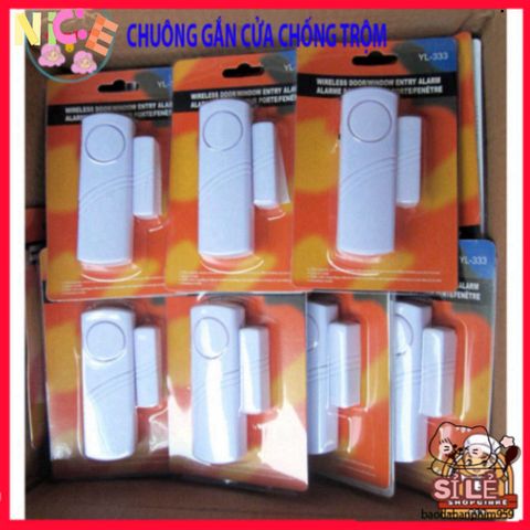 Chuông Chống Trộm Không Dây - Thiết Bị An Ninh Tiện Lợi, Âm Thanh Cảnh Báo Mạnh Mẽ, Dán Dễ Dàng 9K, Bảo Vệ Ngôi Nhà Bạn