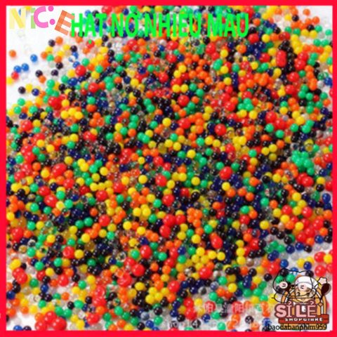 Bộ 10.000 Hạt Nở Màu Sắc Nhật Bản 100g - Trang Trí Cây Cảnh, Tạo Slime và Ngâm Nước Sáng Tạo
