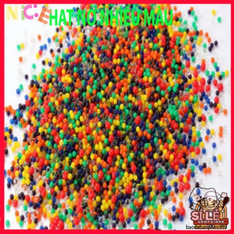Bộ 10.000 Hạt Nở Màu Sắc Nhật Bản 100g - Trang Trí Cây Cảnh, Tạo Slime và Ngâm Nước Sáng Tạo