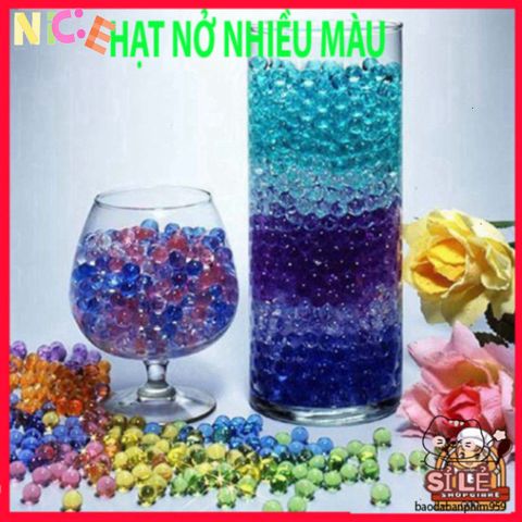 Bộ 10.000 Hạt Nở Màu Sắc Nhật Bản 100g - Trang Trí Cây Cảnh, Tạo Slime và Ngâm Nước Sáng Tạo