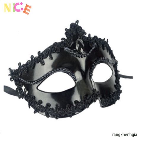 Mặt Nạ Hóa Trang Nửa Mặt Quý Tộc - Phụ Kiện Cosplay Sang Trọng Cho Halloween & Tiệc Vũ Hội